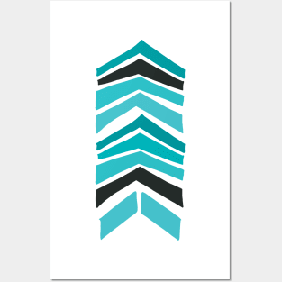 Modern Style Chevron Design Posters and Art